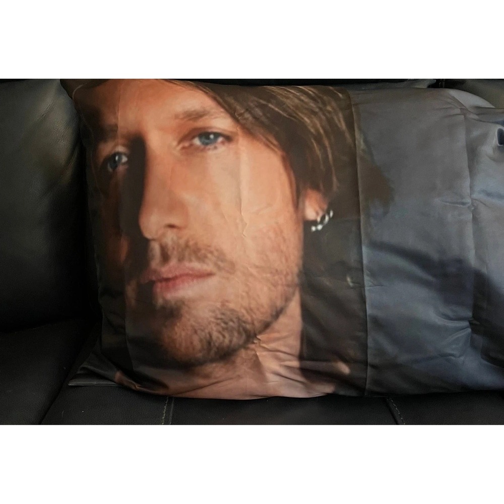 Keith Urban Celebrity Face Novelty Throw Pillow case Country Music! You Need It